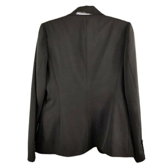 Vintage Size Small TAHARI Blazer Brown Single Breasted 1980's Career Office - Picture 2 of 11